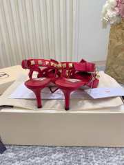 Uubags Valentino Studdy Kidskin Pumps In Red 7cm - 3