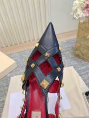 Uubags Valentino Studdy Kidskin Pumps In Black 7cm - 4