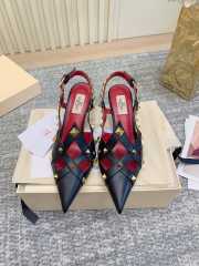 Uubags Valentino Studdy Kidskin Pumps In Black 7cm - 3