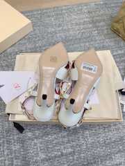 Uubags Valentino Studdy Kidskin Pumps In White 7cm - 5