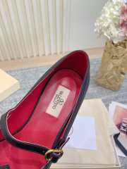 Uubags Valentino Studdy Mary Jane Ballet Shoes In Black  - 6