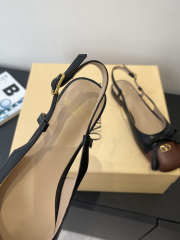 Uubags Valentino Valet Du Roi Kid Slingback Ballerina In Black/Coffe - 2