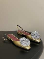 Uubags Chanel slingback sandals embellished with flowers 04 - 6