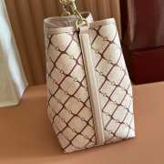 Uubags Gucci GG Emblem medium bucket bag in pink and red GG fabric 25x25x15cm - 2