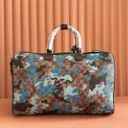 Uubags Gucci GG medium duffle bag blue GG fabric 44x29x25cm - 4