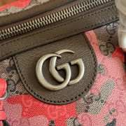 Uubags Gucci GG medium duffle bag pink and red GG fabric 44x29x25cm - 4