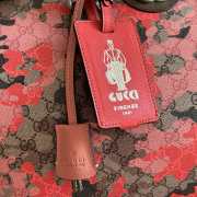 Uubags Gucci GG medium duffle bag pink and red GG fabric 44x29x25cm - 5
