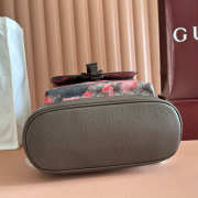 Uubags Gucci GG small backpack pink and red GG fabric 28x40x12cm - 4