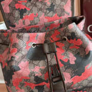 Uubags Gucci GG small backpack pink and red GG fabric 28x40x12cm - 5
