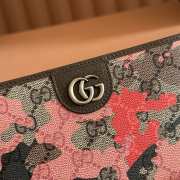 Uubags Gucci GG zip-around wallet pink and red GG fabric 19x10.5x2.5cm - 4