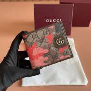 Uubags Gucci GG bi-fold wallet pink and red GG fabric 11x9cm - 3