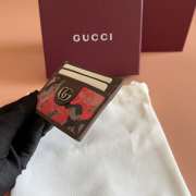 Uubags Gucci GG card case in pink and red GG fabric 11x7cm - 6