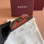 Uubags Gucci GG card case in pink and red GG fabric 11x7cm - 5