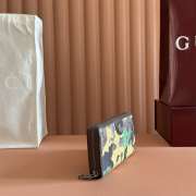 Uubags Gucci GG zip-around wallet in green and yellow GG fabric 19x10.5x2.5cm - 6