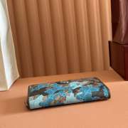 Uubags Gucci GG zip-around wallet in blue GG fabric 19x10.5x2.5cm - 2