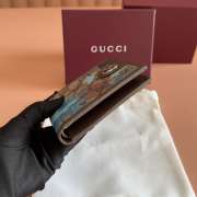 Uubags Gucci GG bi-fold wallet blue GG fabric 11x9cm - 6