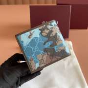 Uubags Gucci GG bi-fold wallet blue GG fabric 11x9cm - 4