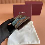 Uubags Gucci GG long card case in blue GG fabric 7.5x12cm - 6