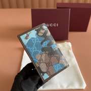 Uubags Gucci GG long card case in blue GG fabric 7.5x12cm - 5
