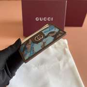 Uubags Gucci GG card case in blue GG fabric 11x7cm - 4