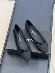 Uubags Chanel G02819 ballet flats black sequins & grosgrain  - 1