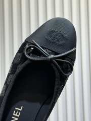 Uubags Chanel G02819 ballet flats black sequins & grosgrain  - 5