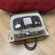 Uubags Louis Vuitton M26019 Steamer 40 Bag In Tan Suede Leather 40x42x17cm - 2