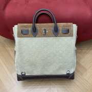 Uubags Louis Vuitton M26019 Steamer 40 Bag In Tan Suede Leather 40x42x17cm - 6