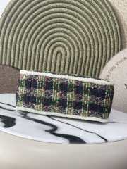 Uubags Chanel Large Shopping Bag Tweed, Shearling Lambskin & Gold-Tone Metal In Green & Purple 27.5x39.5x16cm - 6