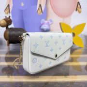 Uubags Louis Vuitton M8127 Pochette Félicie Monogram Milky White/Blue 21x12x3cm - 4