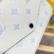 Uubags Louis Vuitton M8127 Pochette Félicie Monogram Milky White/Blue 21x12x3cm - 2