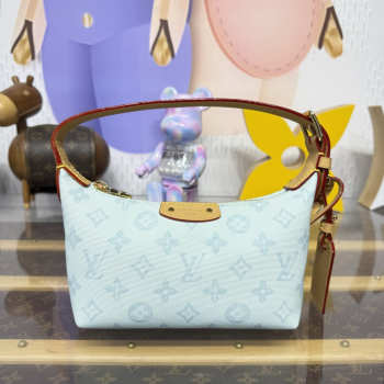 Uubags Louis Vuitton M28250 Pochette Hills Monogram Original Blue Courrier 18.5x11x6.5cm