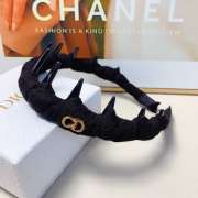 Uubags Dior CD Logo Spiked Headband Black - 5