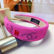 Uubags Chanel Pink Headband with CC Logo - 4