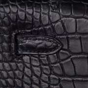 Uubags Hermes Black Kelly Crocodile Leather 22cm (L) - 2