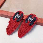 Uubags Chanel Knit Hair Clip with Embroidered Logo - 4