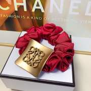 Uubags Leoewe Satin Scrunchie with Gold Logo Plate - 4