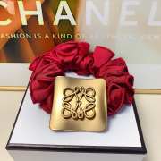 Uubags Leoewe Satin Scrunchie with Gold Logo Plate - 3