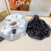 Uubags Chanel Organza Logo Scrunchies - 4