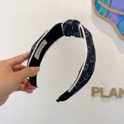 Uubags Gucci Logo Jacquard Black Denim Headband - 6