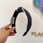 Uubags Gucci Logo Jacquard Black Denim Headband - 5