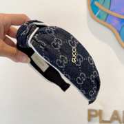 Uubags Gucci Logo Jacquard Black Denim Headband - 3