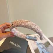 Uubags Prada Pink Tweed Padded Headband - 6