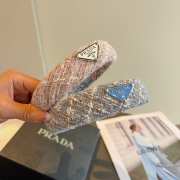 Uubags Prada Pink Tweed Padded Headband - 3