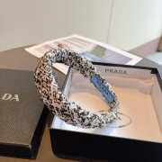 Uubags Prada Black Tweed Padded Headband - 3
