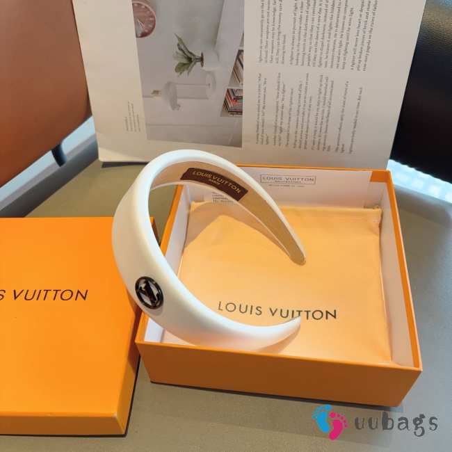 Uubags Louis Vuitton Padded Headband White - 1