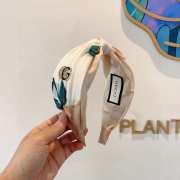 Uubags Gucci Floral Print Padded Headband with Metal Logo - 6