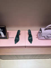 Uubags Christian Louboutin Just Nothing Strass Mule In Green 10cm - 5