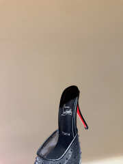 Uubags Christian Louboutin Just Nothing Strass Mule In Black 10cm - 6