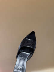 Uubags Christian Louboutin Just Nothing Strass Mule In Black 10cm - 4